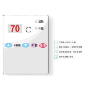 三重水電材料行推薦｜ IHK10F廚下寶-可調溫休眠設定溫度 【圓.廚下型】｜宏城水電