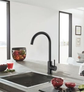 廚房龍頭｜廚房系列 立式龍頭 DF-7100BK 霧黑｜宏城水電