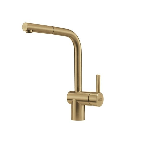 瑞士 FRANKE 不鏽鋼伸縮龍頭_金色 CT131SP