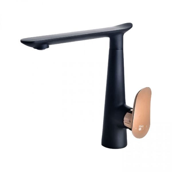 DAY&DAY 龍頭系列 SHERLOCK檯面無鉛龍頭-黑X玫瑰金 EA-071-GB