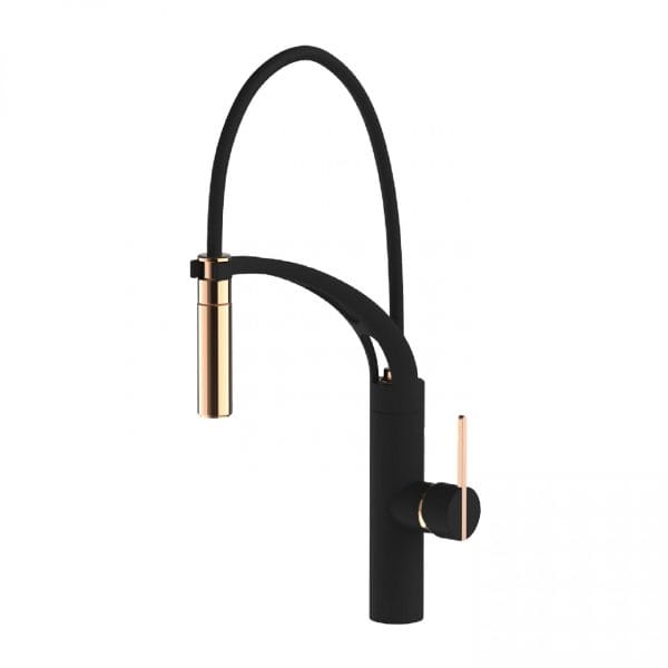 DAY&DAY 龍頭系列 JUN廚房無鉛龍頭-黑X玫瑰金 EA-314-GB