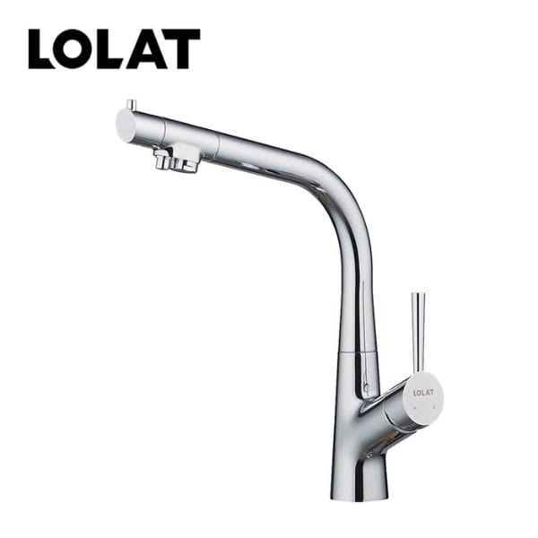 LOLAT 無鉛RO廚房三用水龍頭 鉻色 KRP2258LF