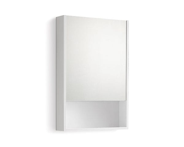 三重水電材料行推薦｜KARAT 凱樂衛浴 NC-4827G防水鏡櫃_白色烤漆｜宏城水電