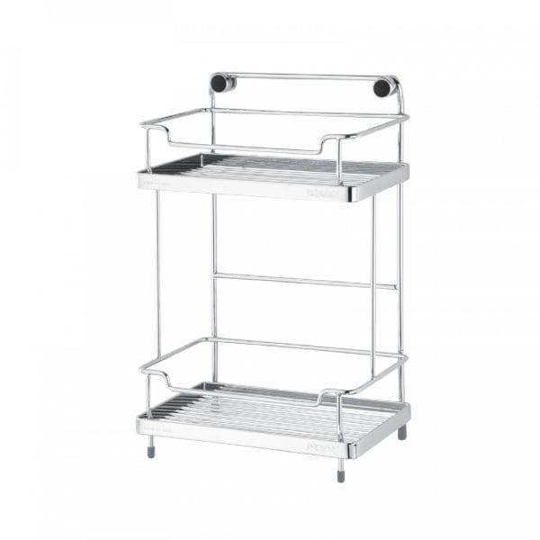 DAY&DAY 衛浴系列 小方形雙層置物架(掛、放兩用)