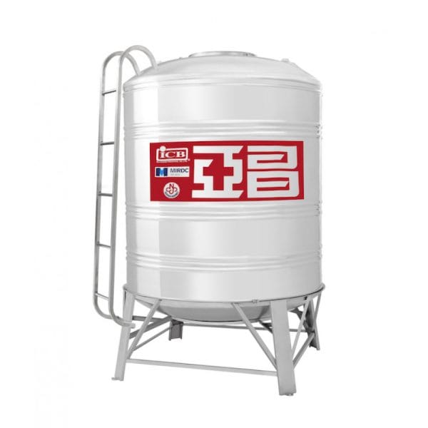 三重水電材料行推薦｜亞昌紅帶不鏽鋼水塔附槽架｜宏城水電