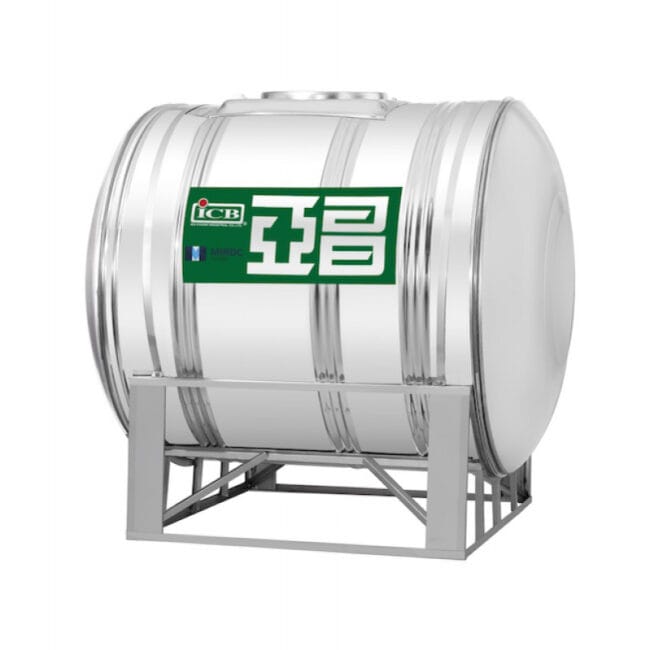 三重水電材料行推薦｜亞昌綠帶不鏽鋼臥式水塔｜宏城水電