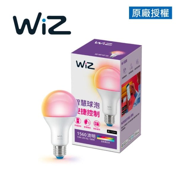 PHILIPS 飛利浦 WiZ 13W LED全彩燈泡_PW019