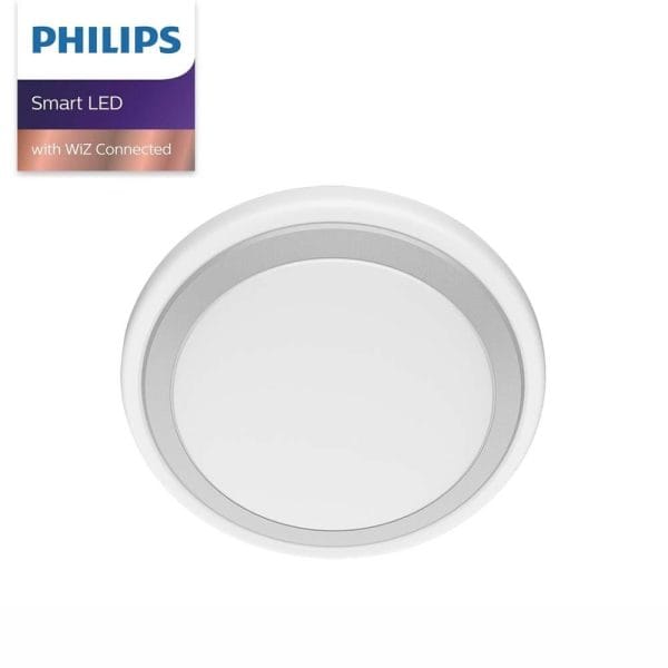 PHILIPS 飛利浦 WiZ 慕心智慧LED吸頂燈 銀色_PW009